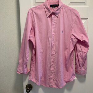 Men's Custom Fit Long Sleeve Dress Shirt  Size 17 32/33